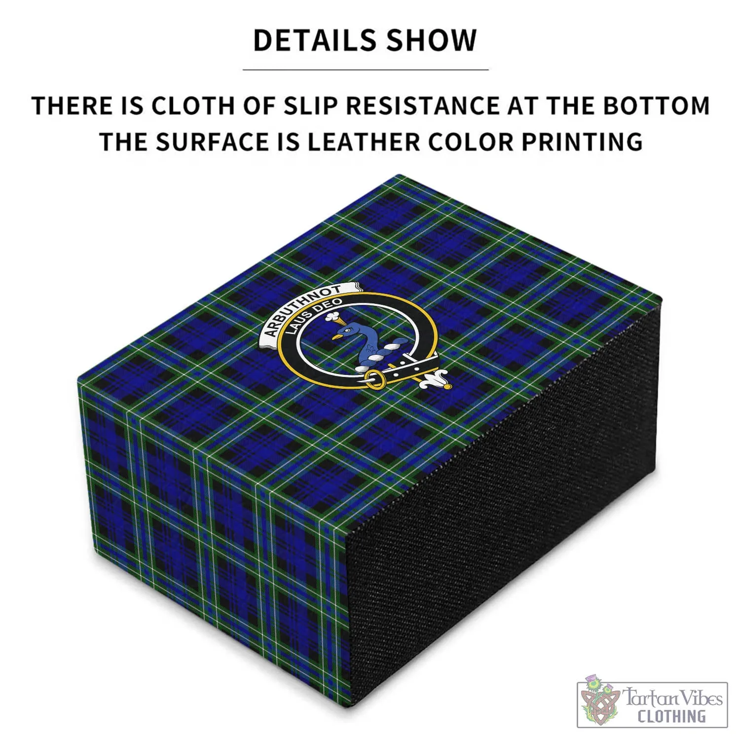 Arbuthnot Modern Tartan Pen Holder with Family Crest