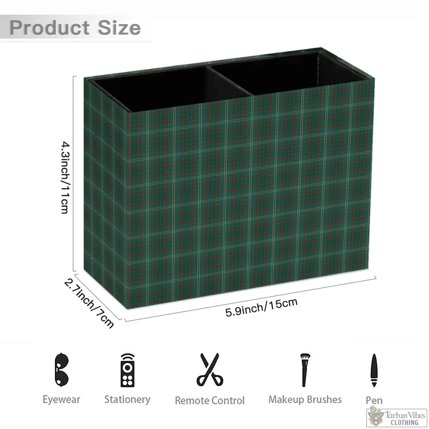 Armagh County Ireland Tartan Pen Holder