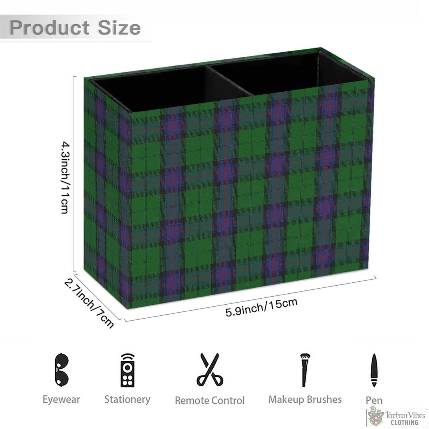 Armstrong Tartan Pen Holder