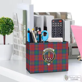 Auchinleck (Affleck) Tartan Pen Holder with Family Crest