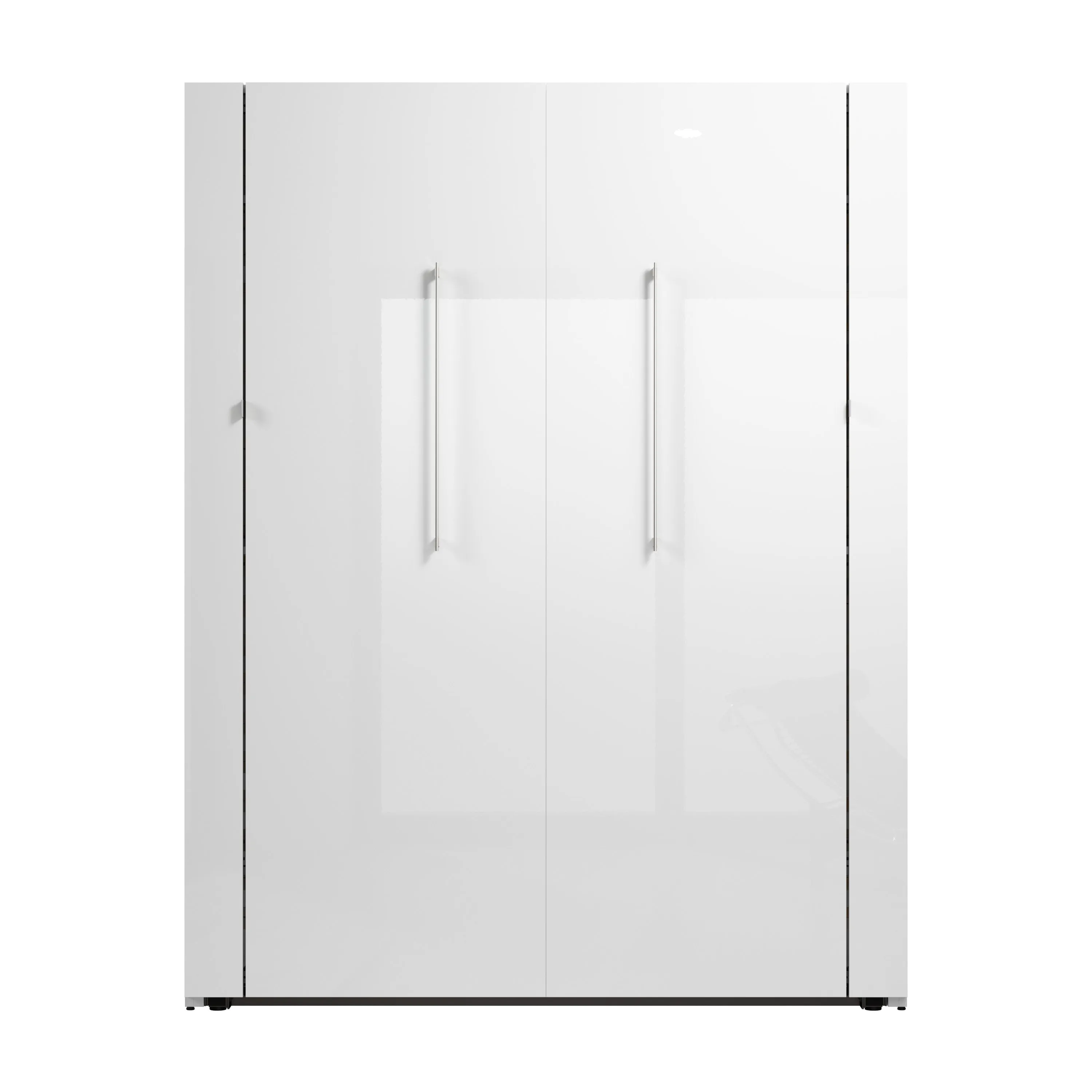 Avalon 67W High Gloss Queen Murphy Wall Bed in High Gloss White