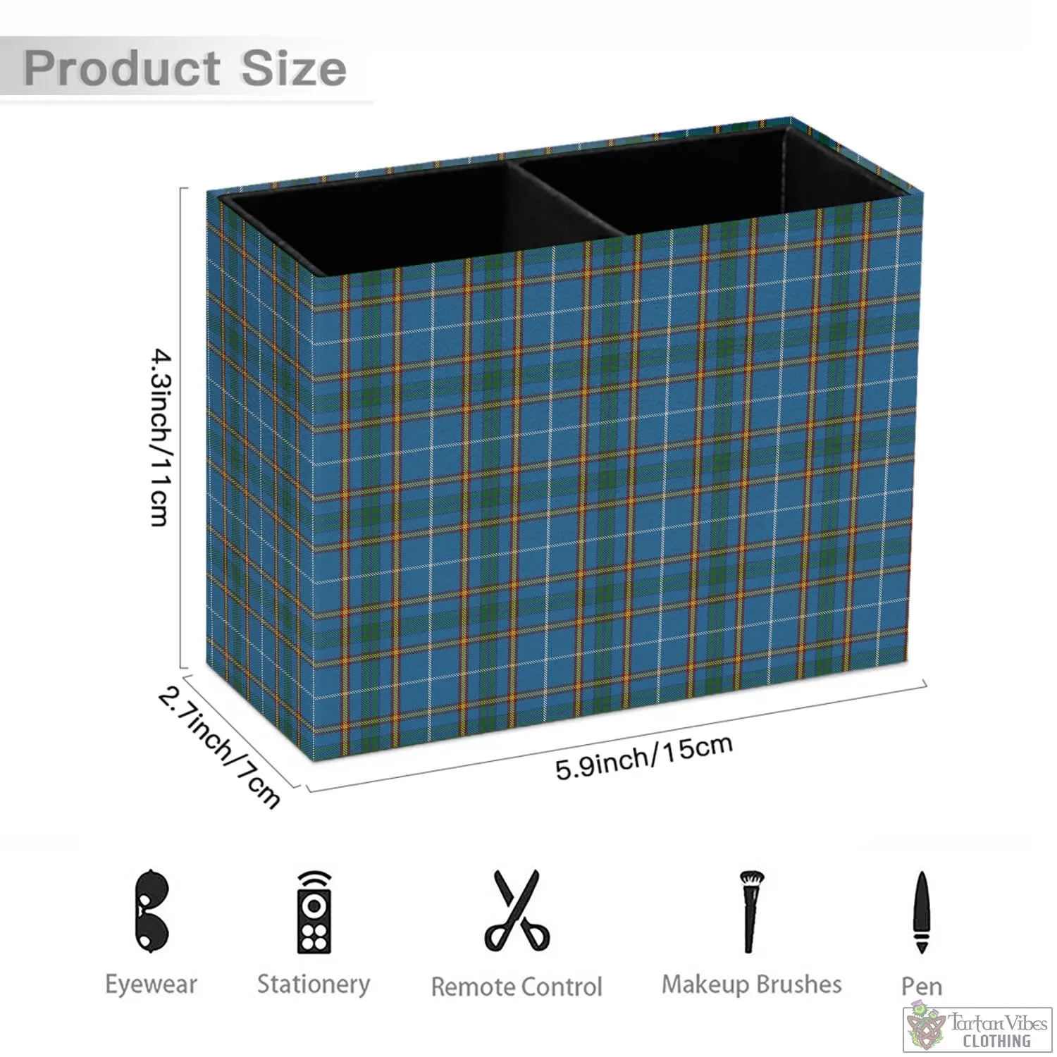 Bain Tartan Pen Holder
