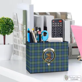 Baird Ancient Tartan Pen Holder with Family Crest