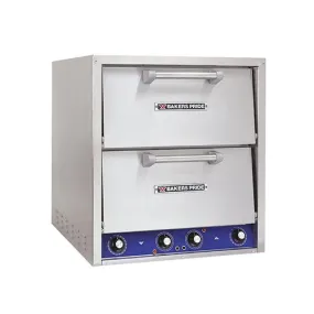 Bakers Pride P44BL 24" Brick Lind Countertop Electric Double Deck Oven – 3Ph, 208V