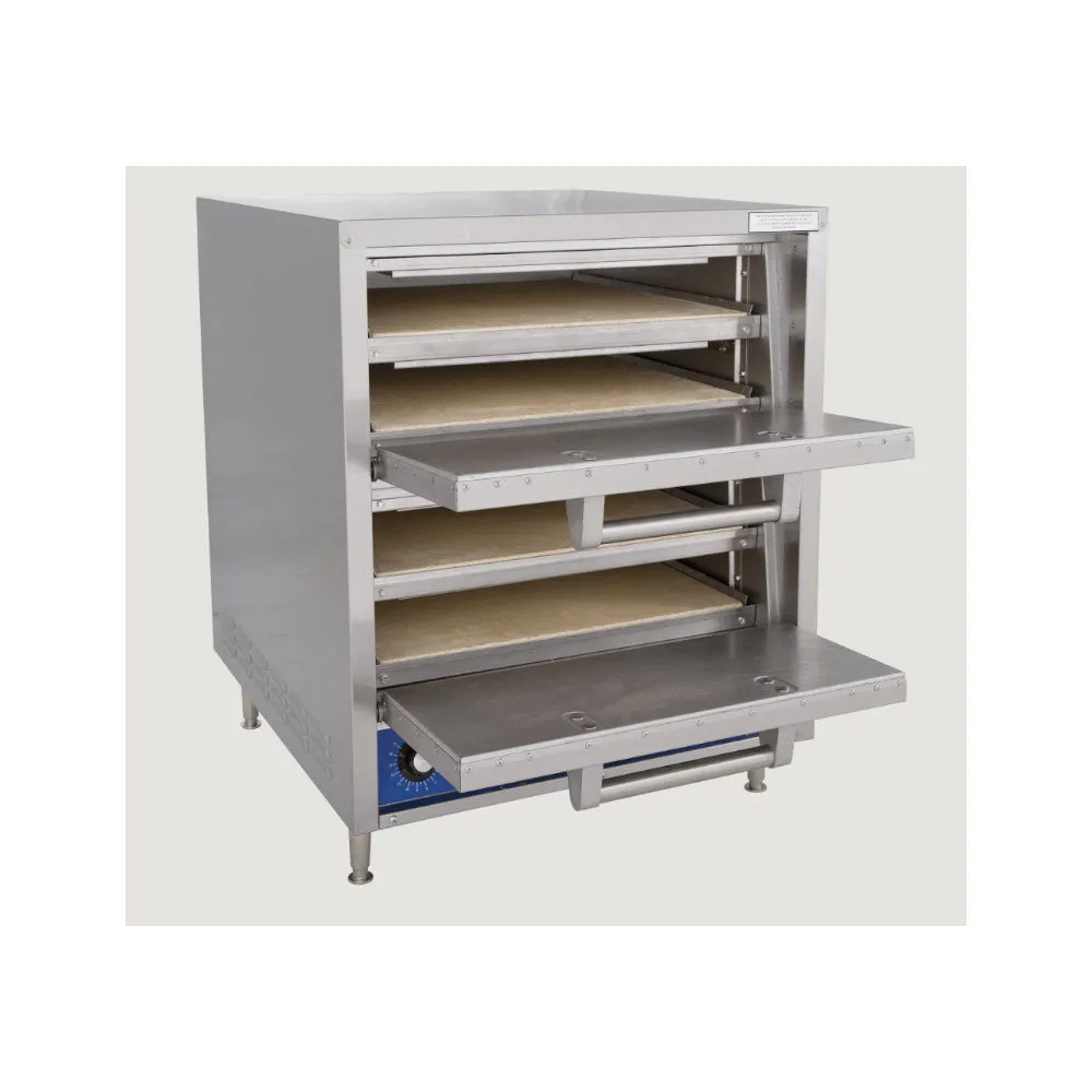Bakers Pride P44S Hearthbake Series Double Stack Electric Pizza Oven  - 208V, 7200W