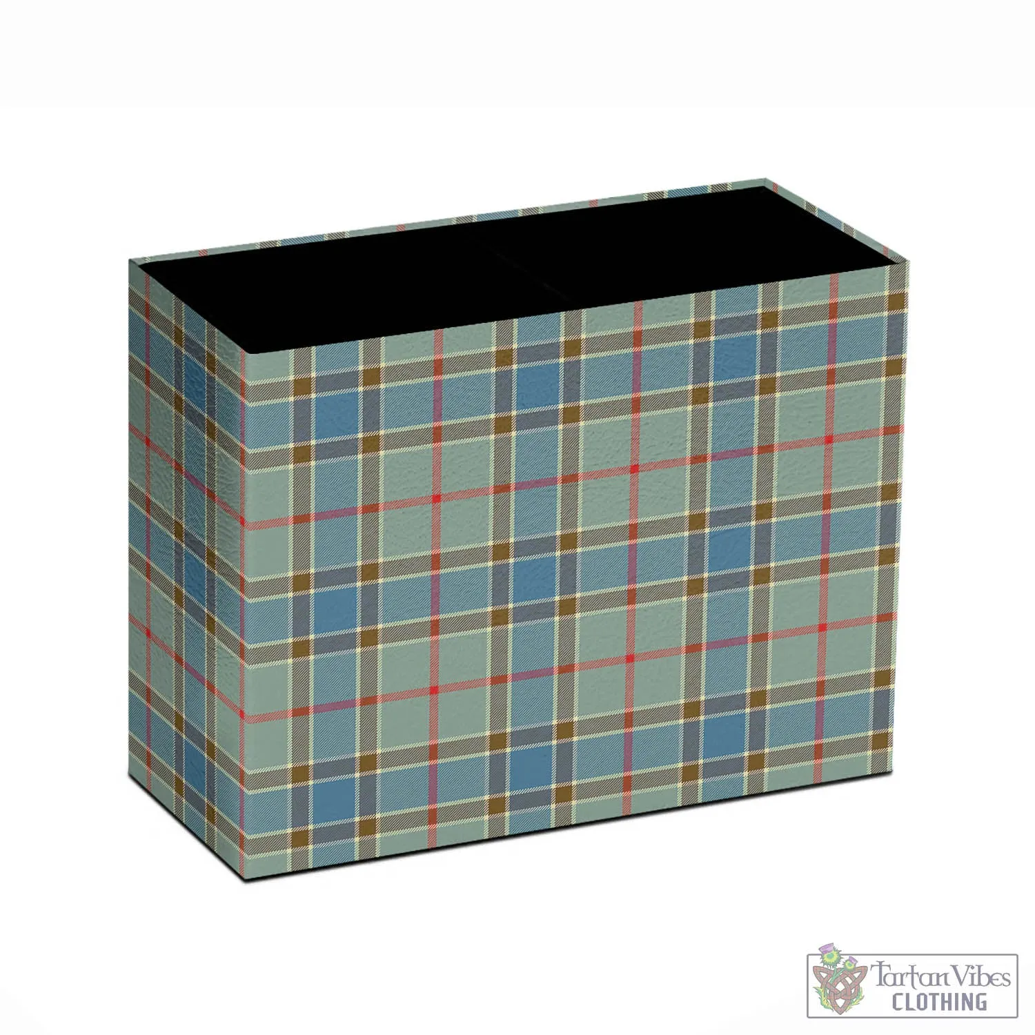 Balfour Blue Tartan Pen Holder