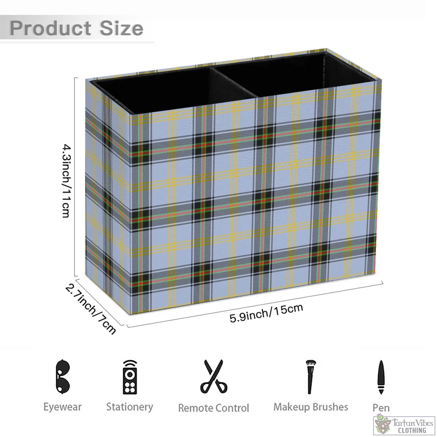 Bell Tartan Pen Holder