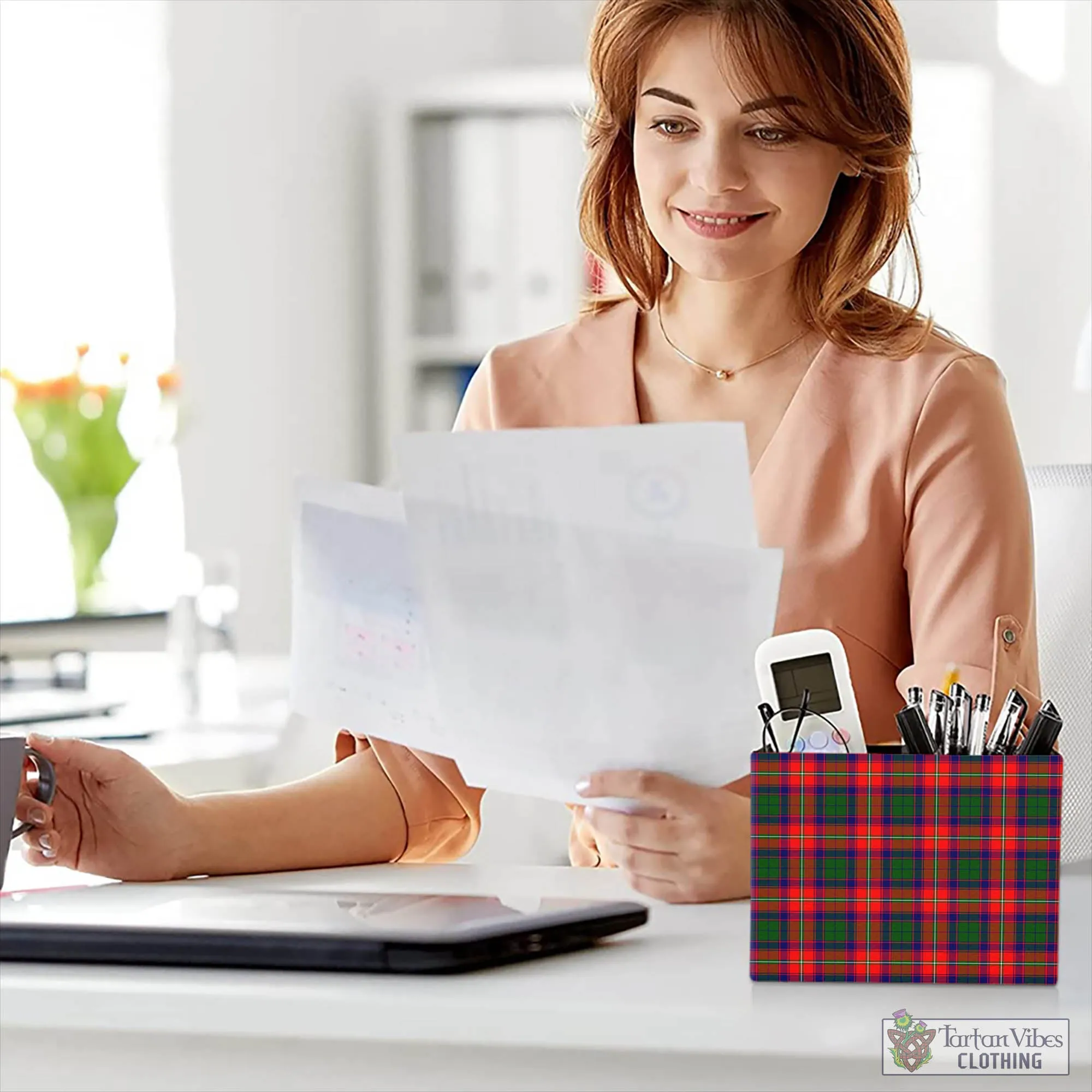 Belshes Tartan Pen Holder