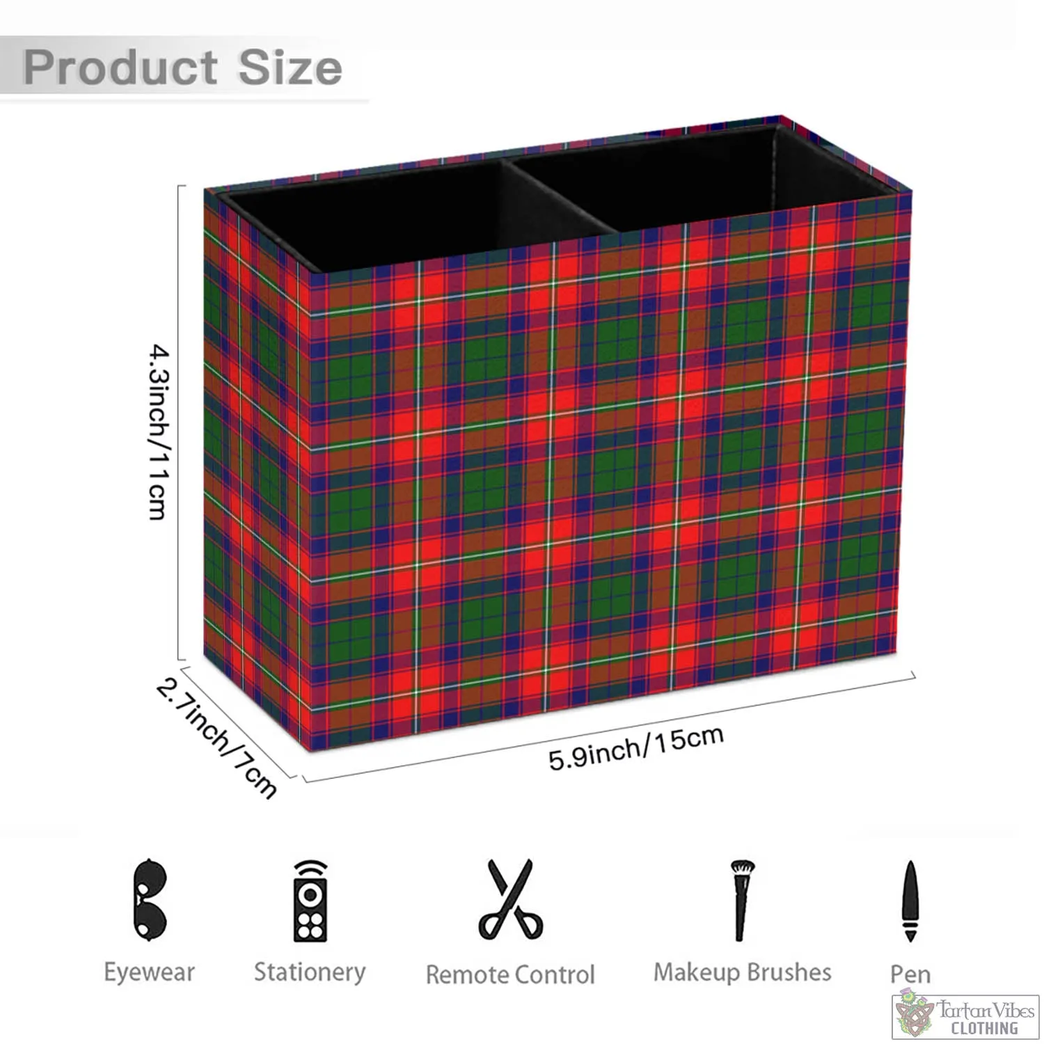 Belshes Tartan Pen Holder