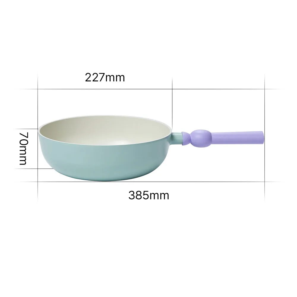Better finger cast aluminum wokpan 9" - ih
