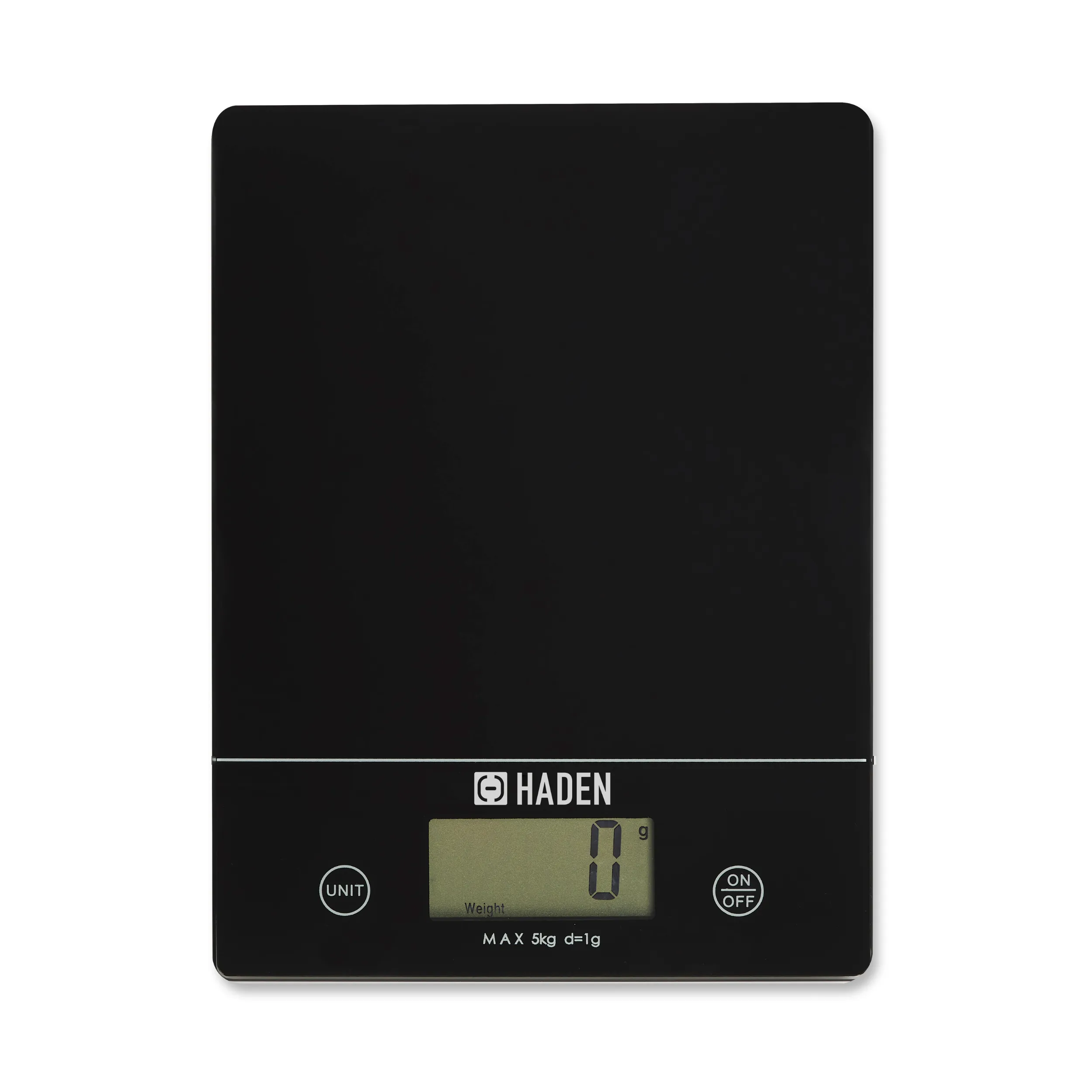 Black Digital 5kg Slim Line Kitchen Scales