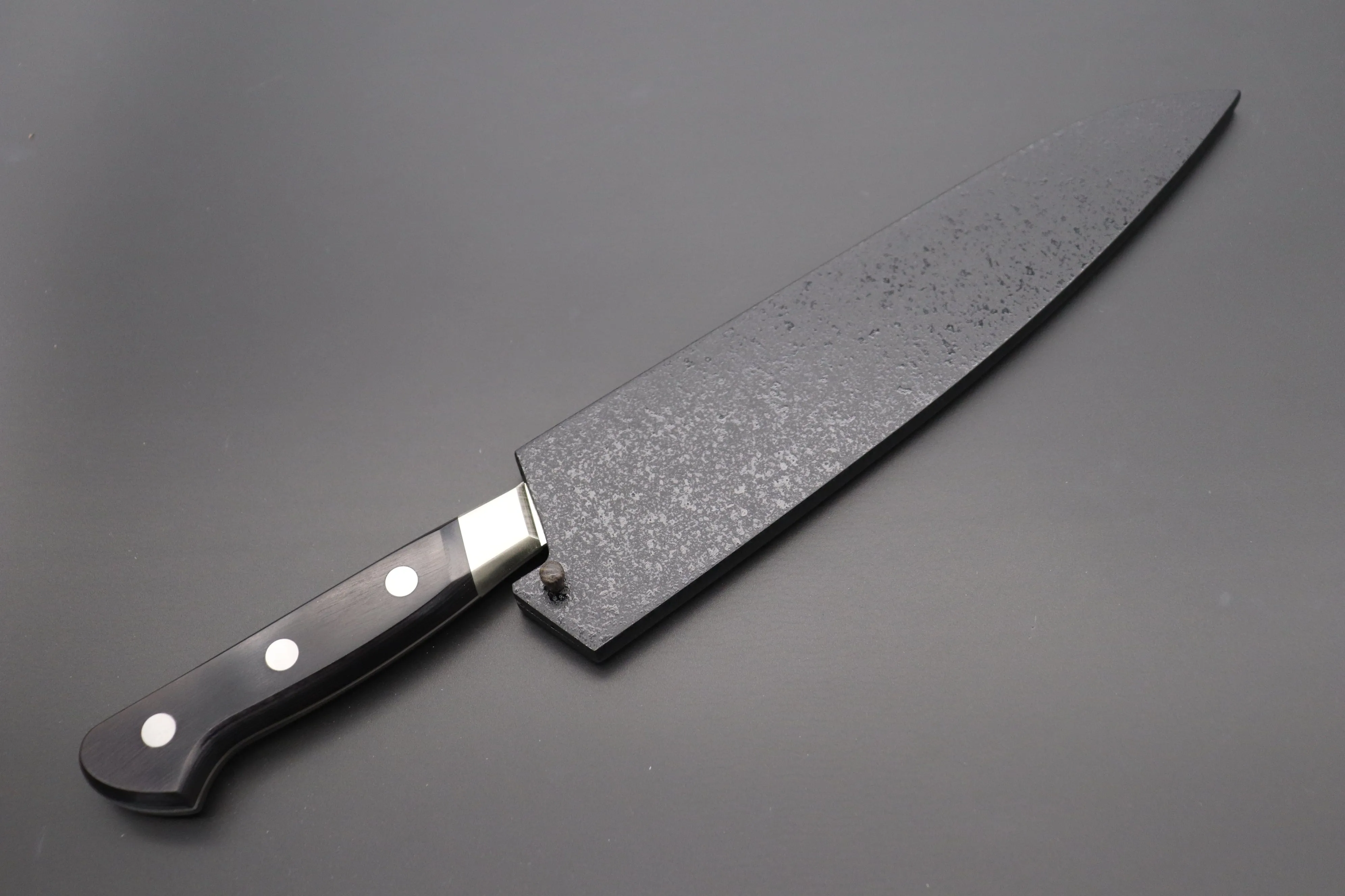 Black Lacquered Wooden Saya for Misono UX10 No.712 Gyuto 210mm(UX10 Dimples No.762 Gyuto210mm)