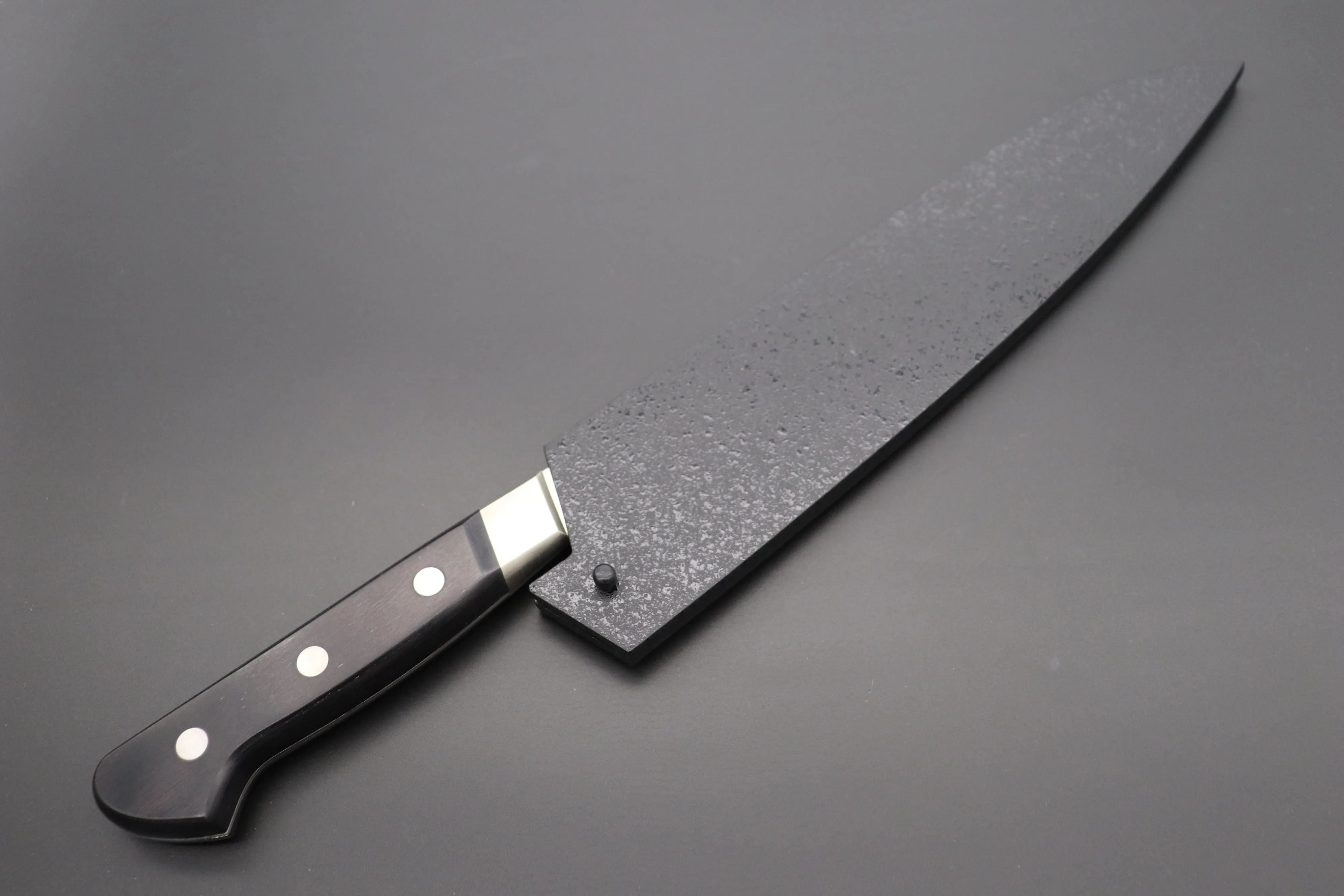 Black Lacquered Wooden Saya for Misono UX10 No.713 Gyuto 240mm(UX10 Dimples No.763 Gyuto240mm)