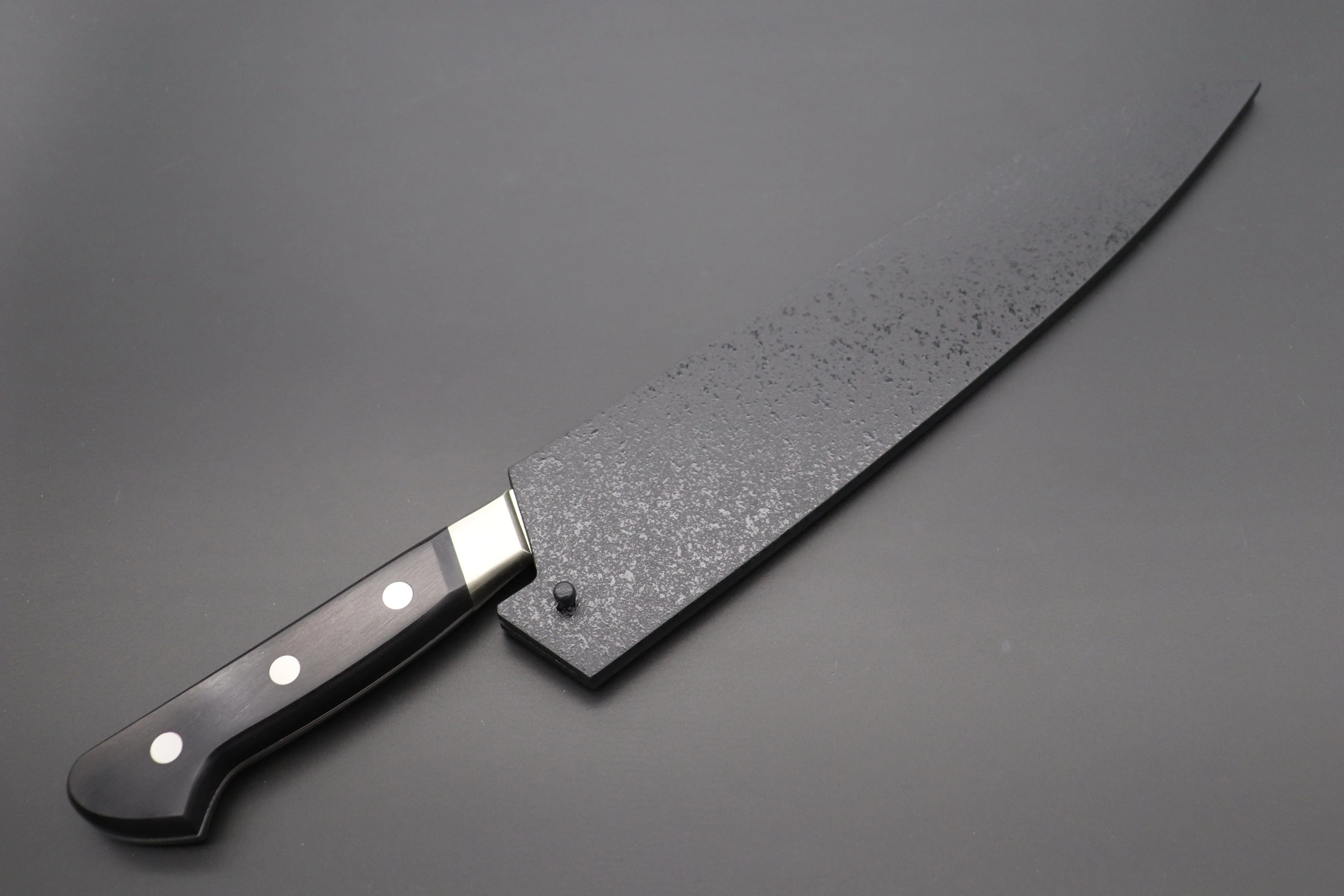 Black Lacquered Wooden Saya for Misono UX10 No.715 Gyuto 300mm(UX10 Dimples No.765 Gyuto300mm)
