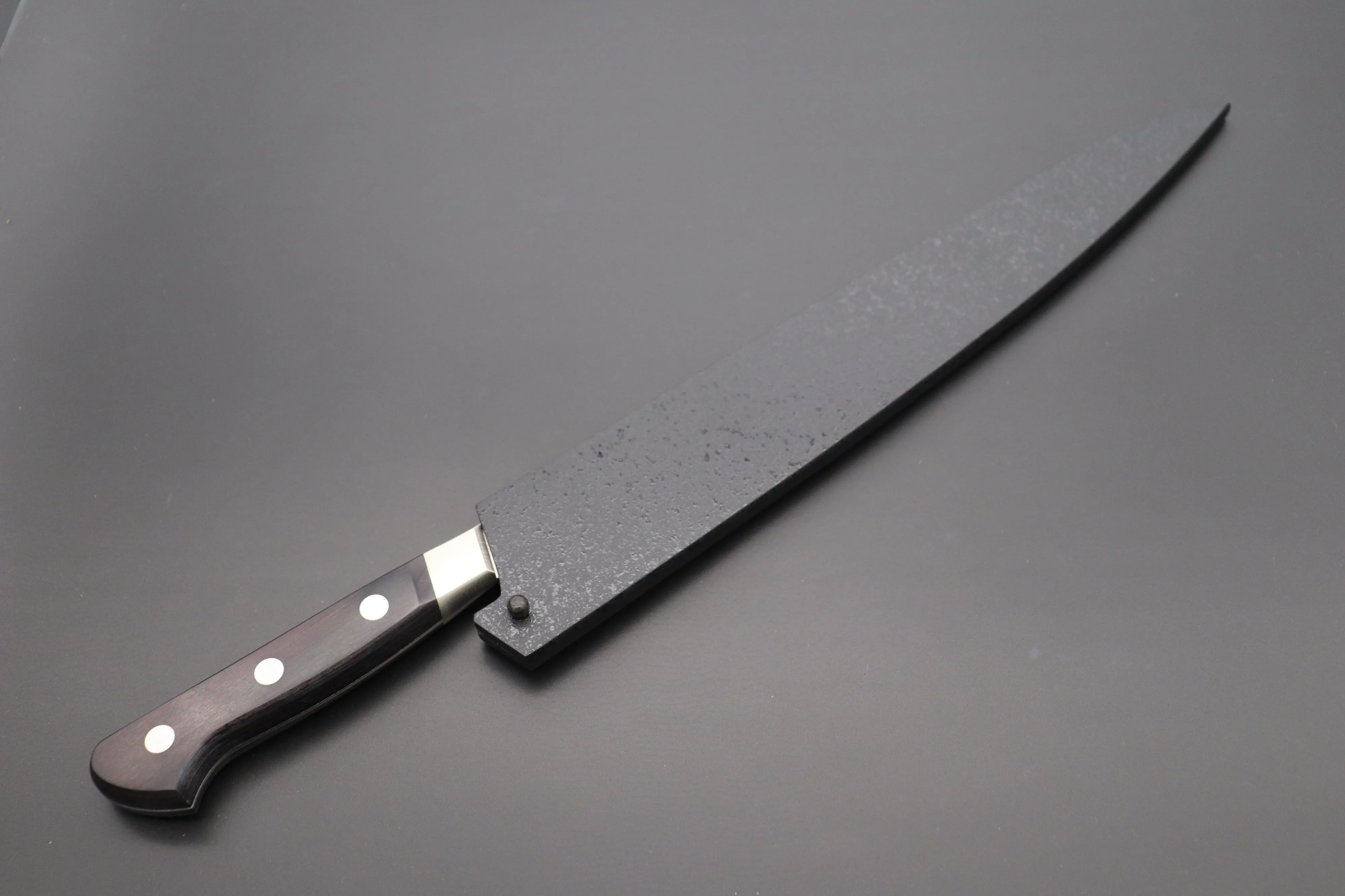 Black Lacquered Wooden Saya for Misono UX10 No.722 Sujihiki 270mm(UX10 Dimples No.729 Sujihiki270mm)