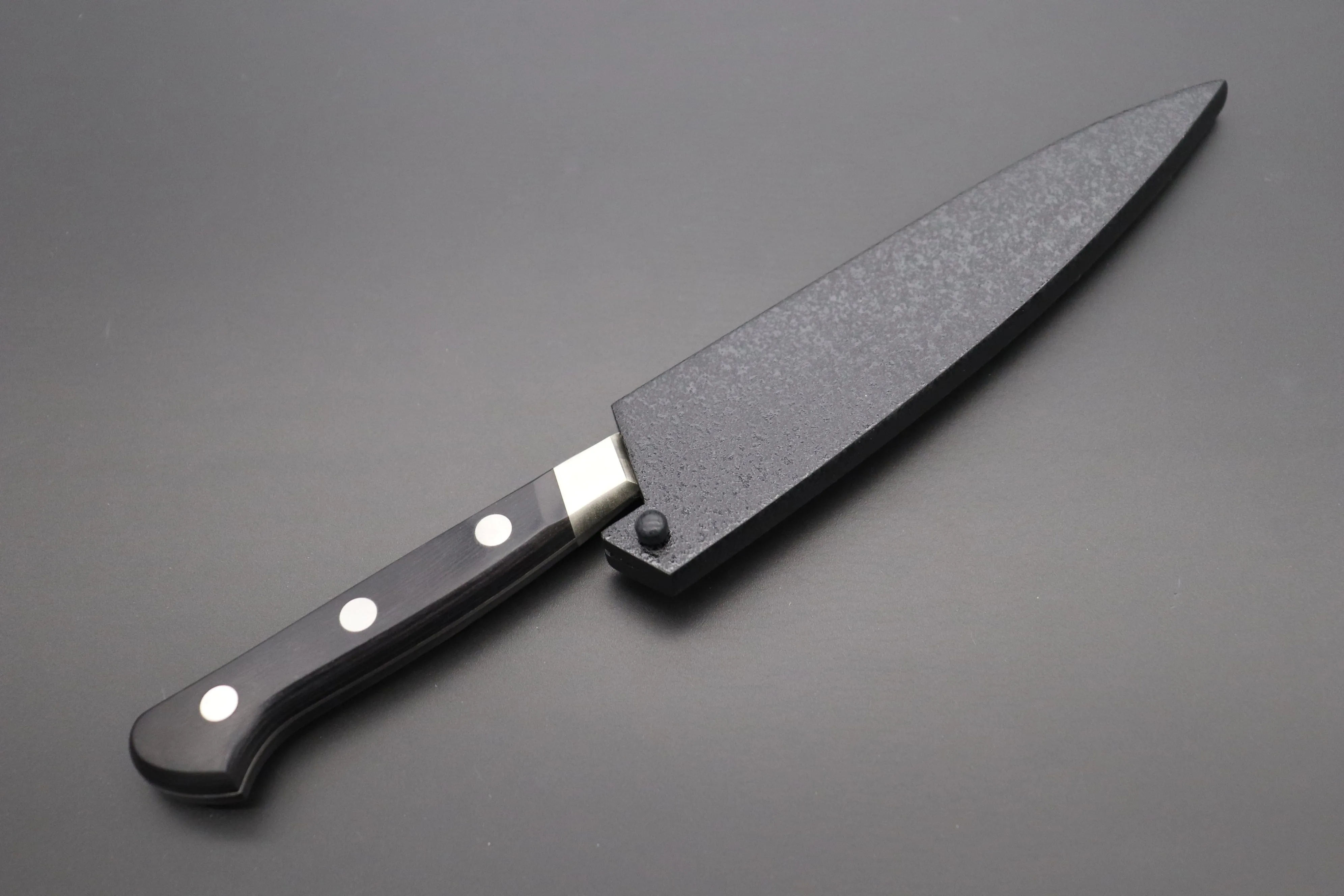 Black Lacquered Wooden Saya for Misono UX10 No.731 Petty 120mm (UX10 Dimples No.771 Petty 120mm)