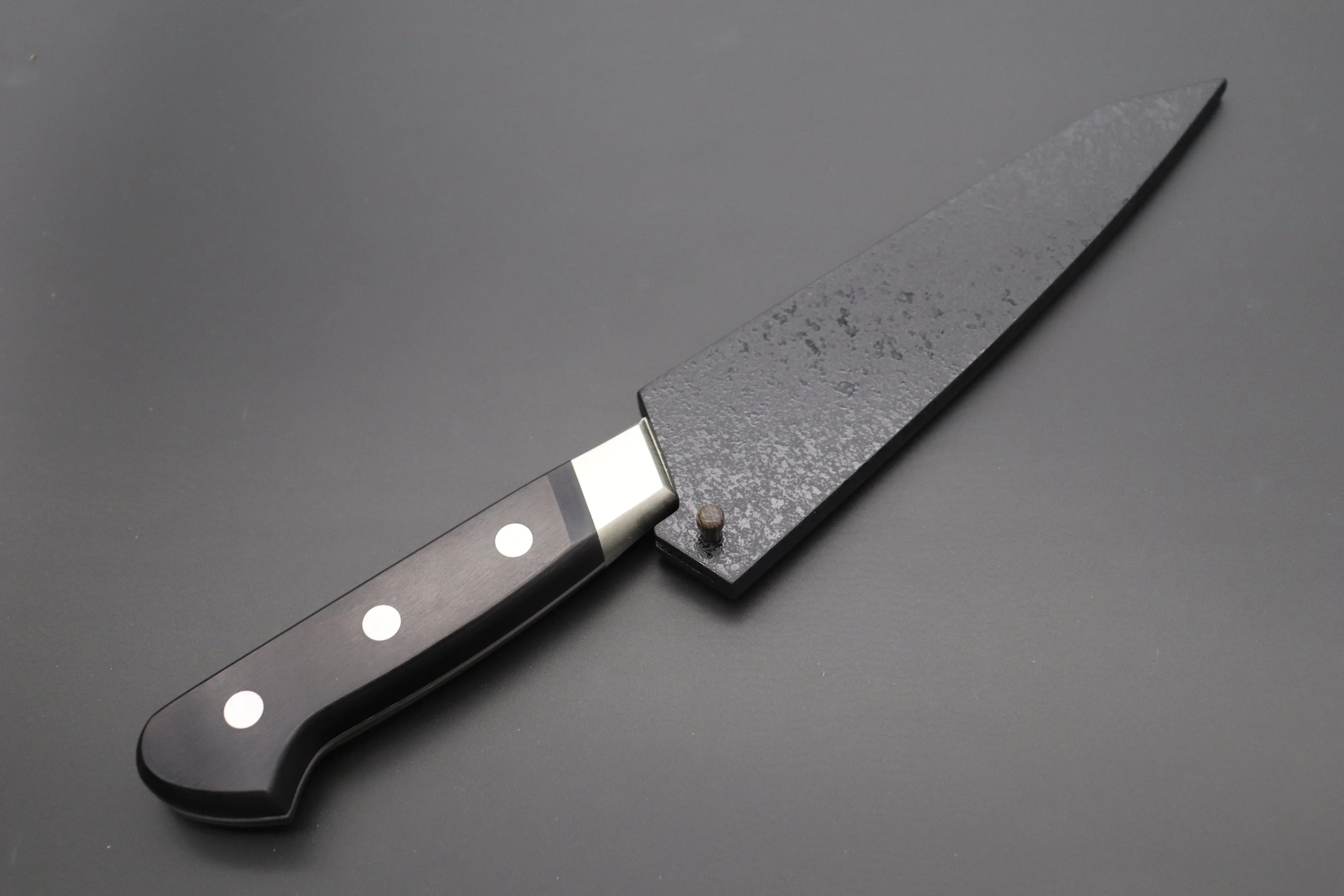 Black Lacquered Wooden Saya for Misono UX10 No.741 Boning Knife | Honesuki