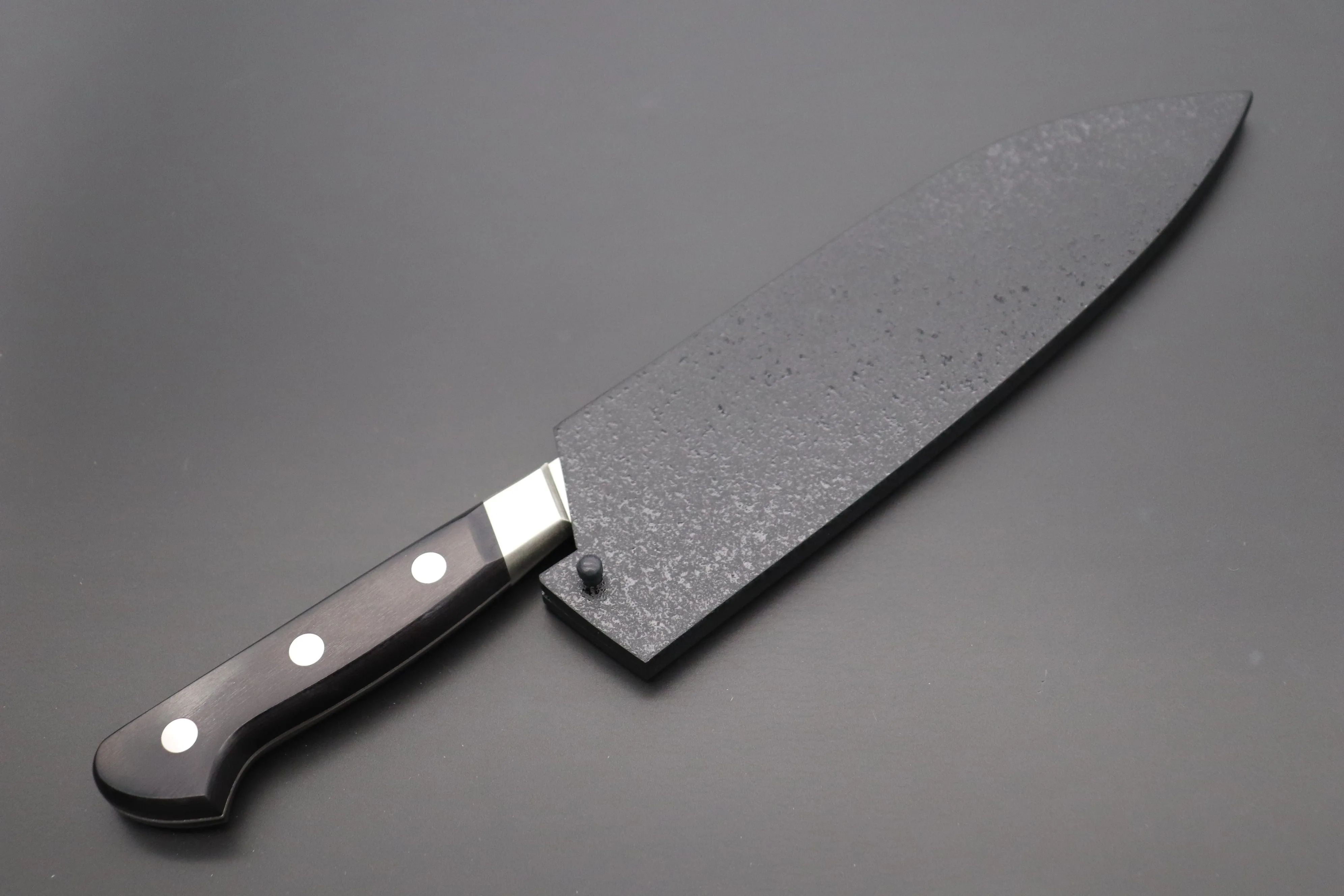Black Lacquered Wooden Saya for Misono UX10 No.781 Santoku (UX10 Dimples No.751 Santoku)