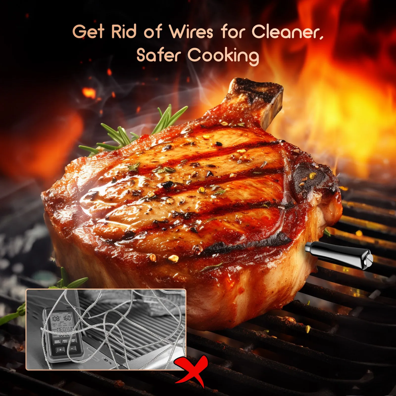 Bluetooth Meat Thermometer INT-11X-B