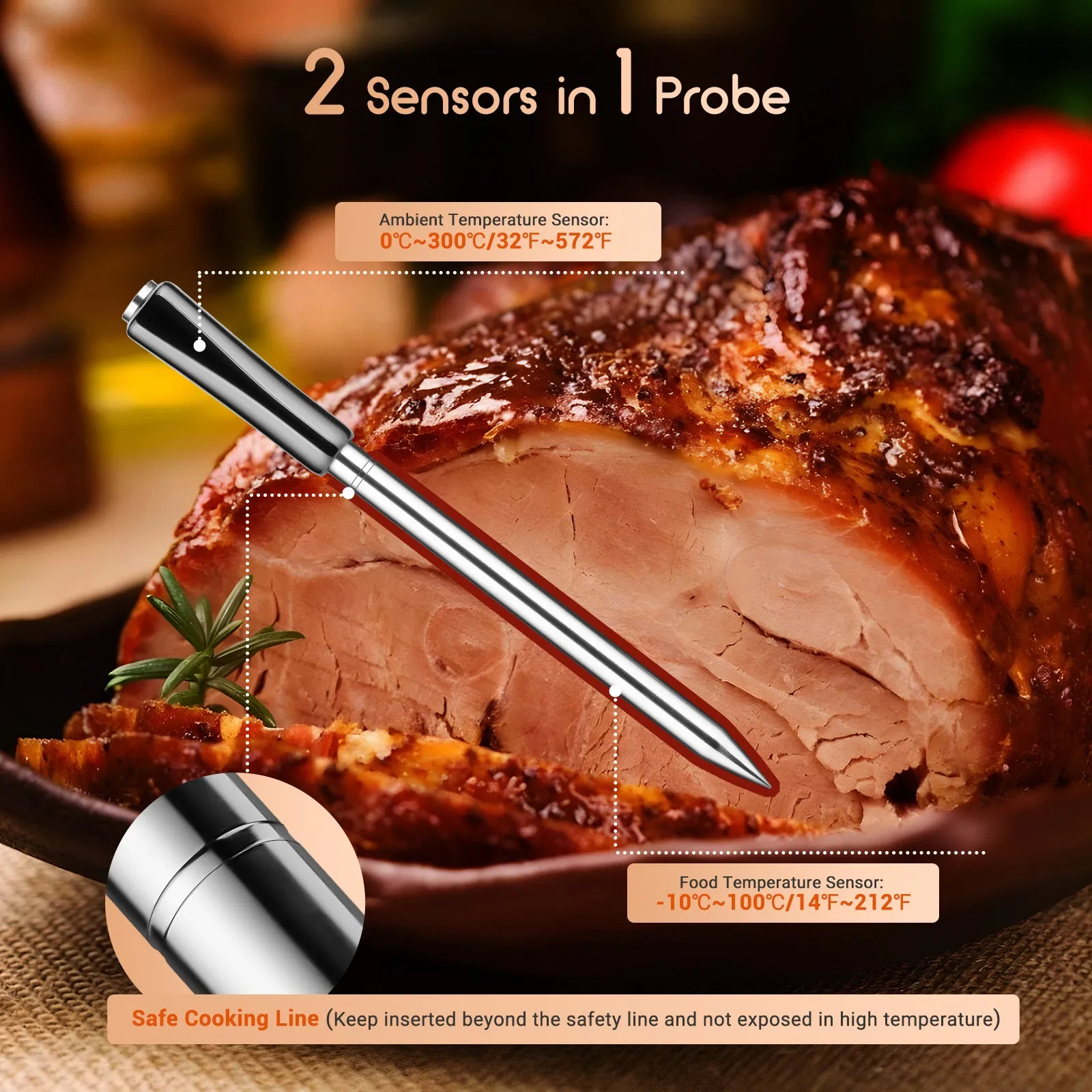 Bluetooth Meat Thermometer INT-11X-B