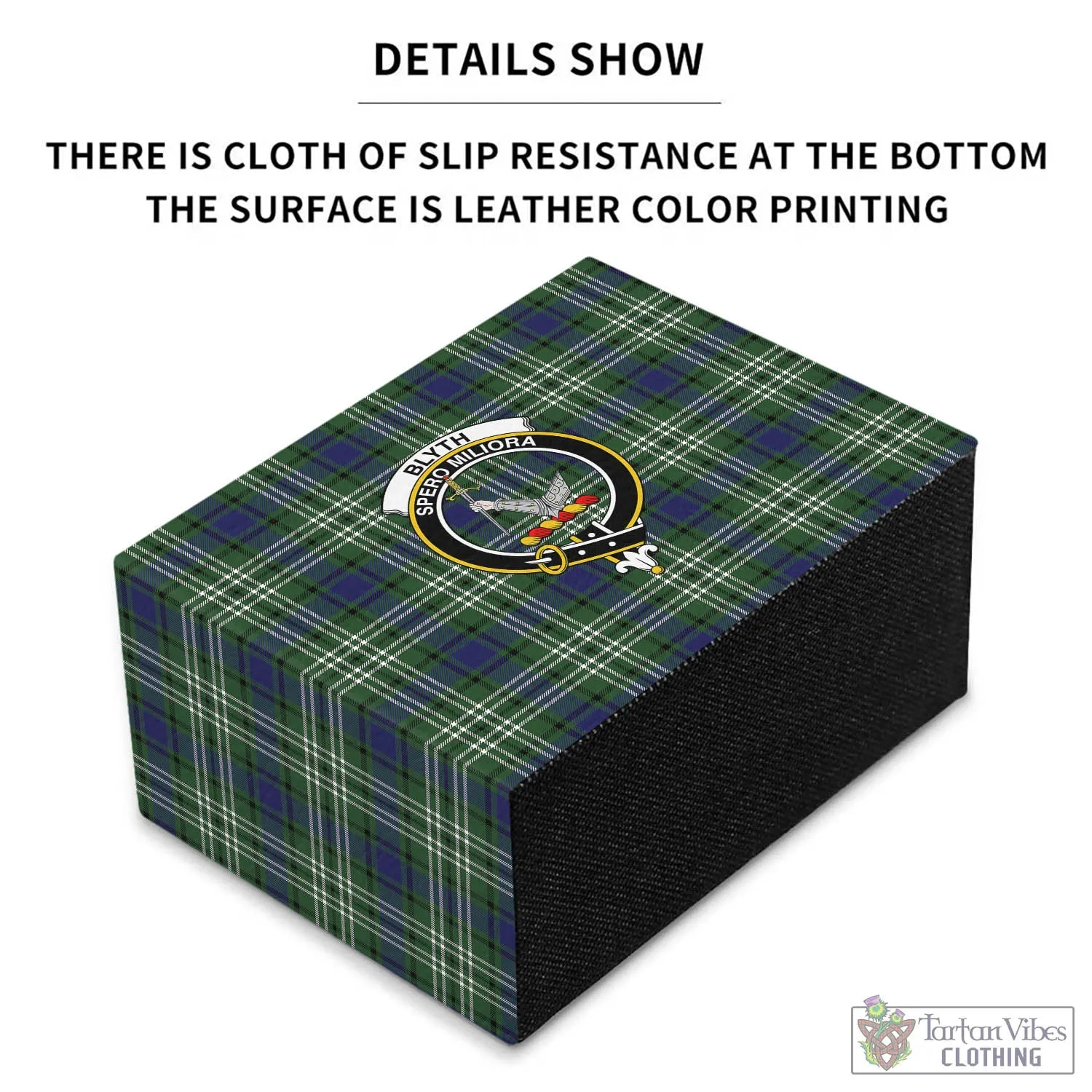 Blyth Tartan Pen Holder with Family Crest
