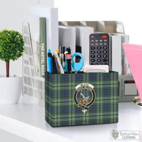 Blyth Tartan Pen Holder with Family Crest
