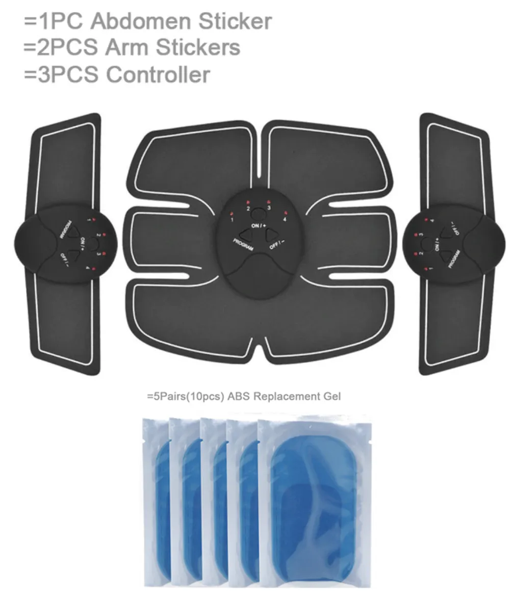 BodyFit™ Abs Muscle Toning Stimulator Electric 6 Pack EMS Fitness Trainer Belt Machine