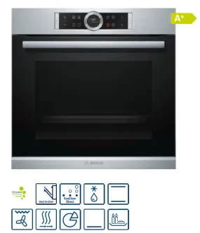 BOSCH HBG633BS1J Series 8 Built-in oven 60 x 60 cm Stainless steel