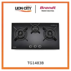 Brandt TG1483B 80cm 3 Burner Built-in Gas Hob