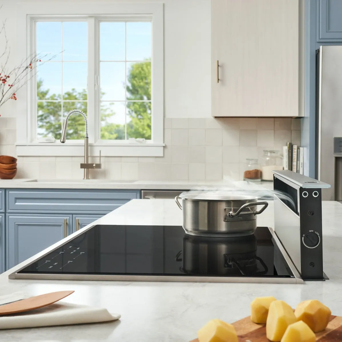 Broan 273603 Elite 36" Downdraft Range Hood, 600 Max Blower CFM, Stainless Steel Cover