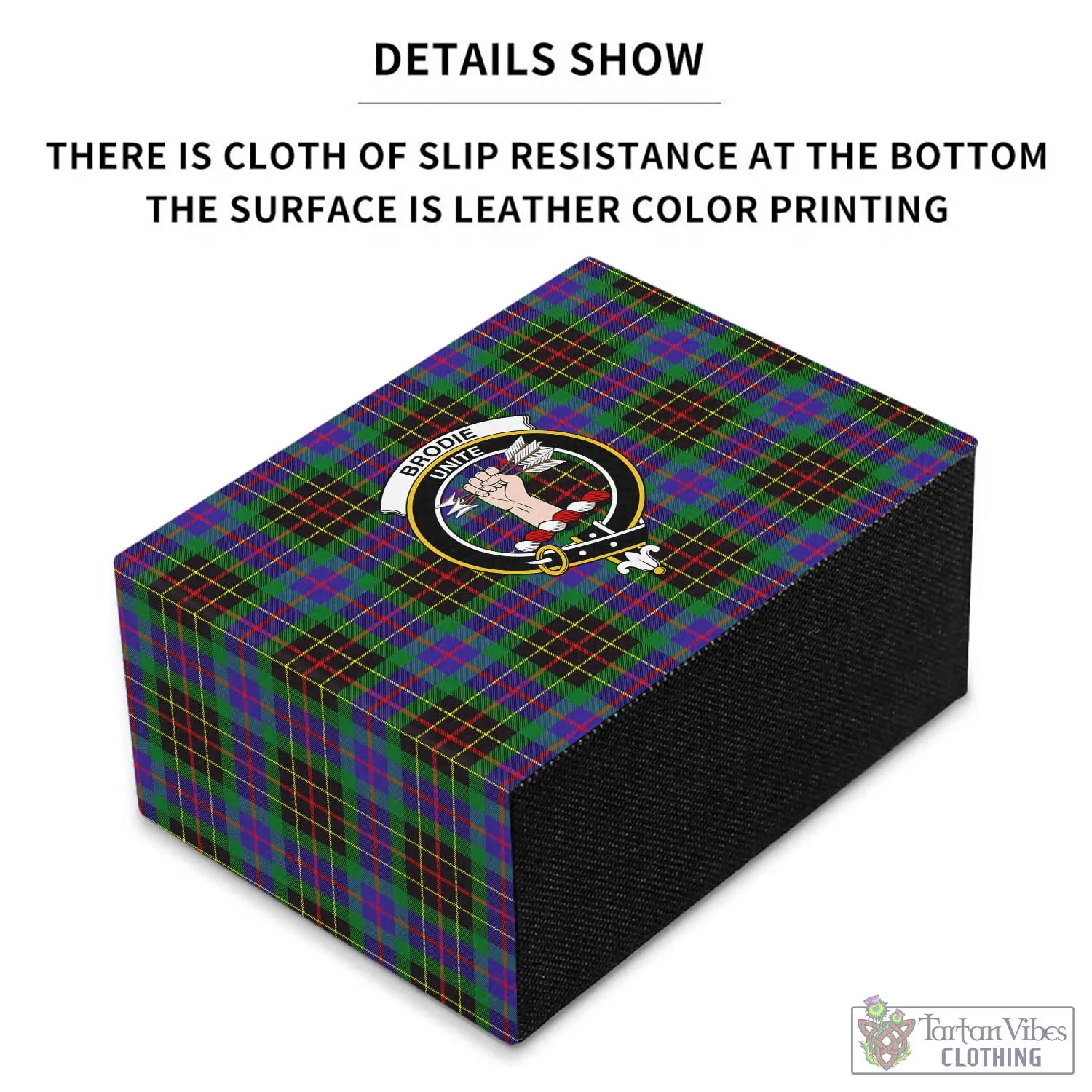 Brodie Hunting Modern Tartan Pen Holder with Family Crest