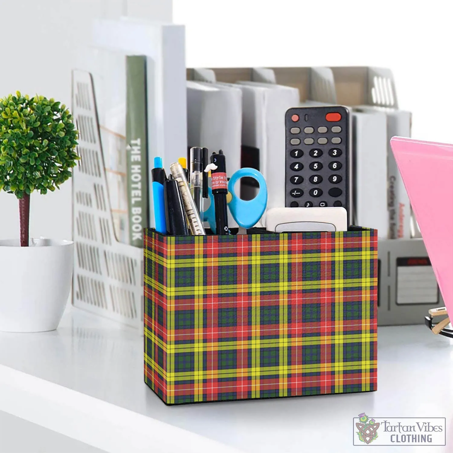 Buchanan Modern Tartan Pen Holder
