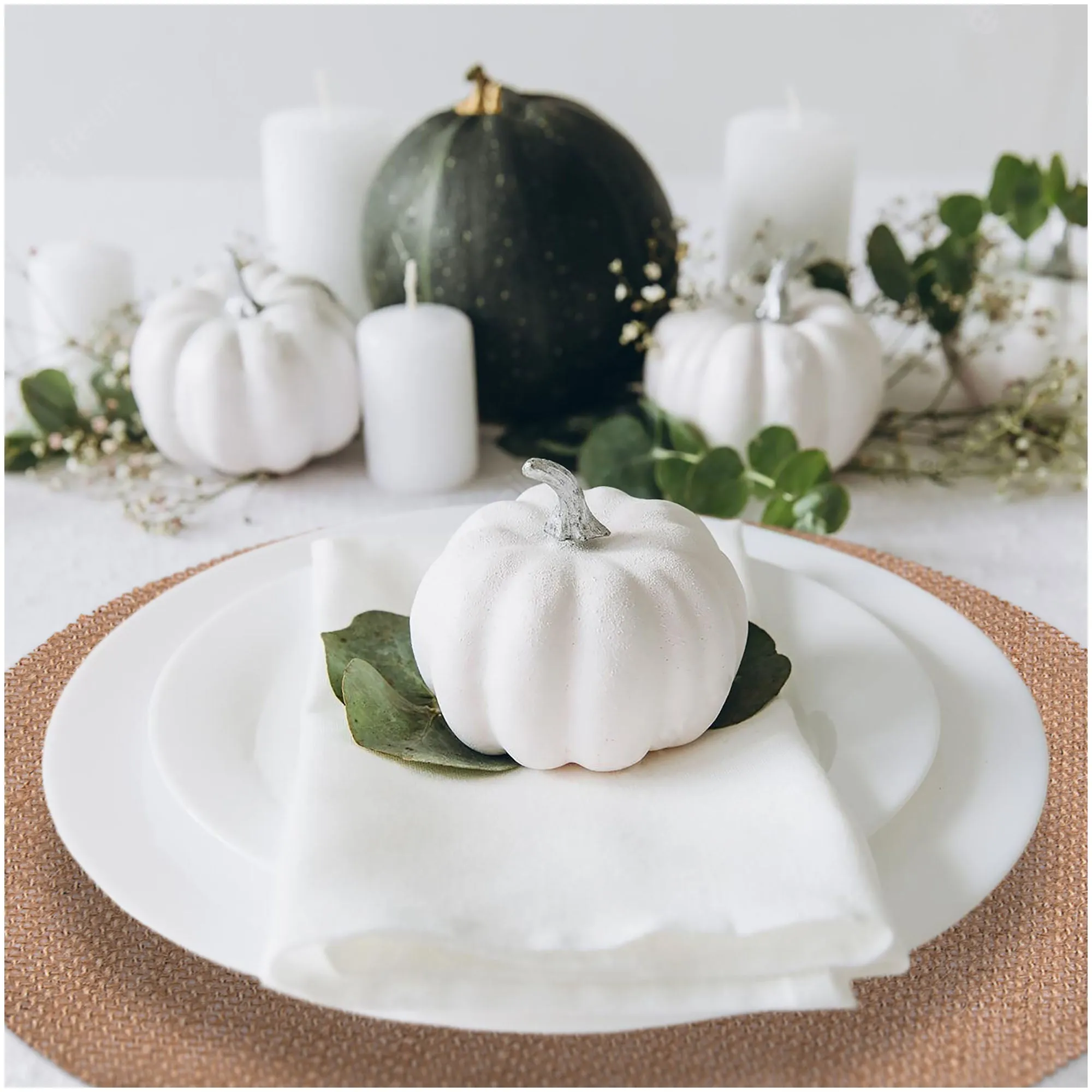 Burlap Round Placemats - 12" Diameter Burlap Circle Rustic Table Decorations (Set of 24)
