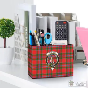 Butter Tartan Pen Holder with Family Crest