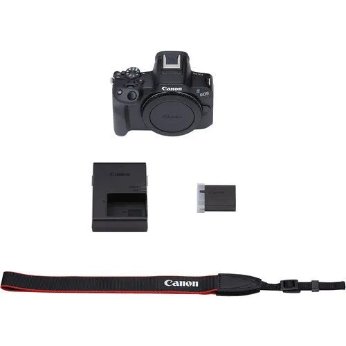 Canon EOS R50 Mirrorless Camera (Body Only, Black)