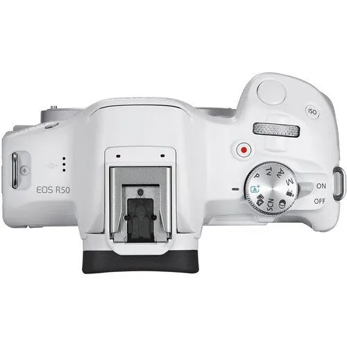 Canon EOS R50 Mirrorless Camera (Body Only, White)