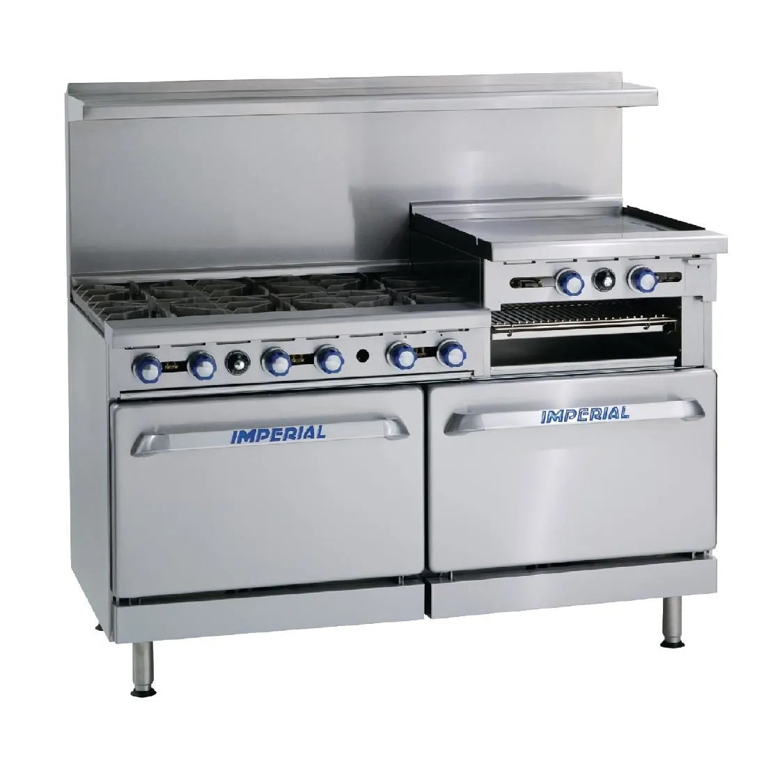CB102-P Imperial 6 Burner Propane Gas Oven Range with Griddle IR6RG24-P