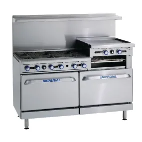CB102-P Imperial 6 Burner Propane Gas Oven Range with Griddle IR6RG24-P