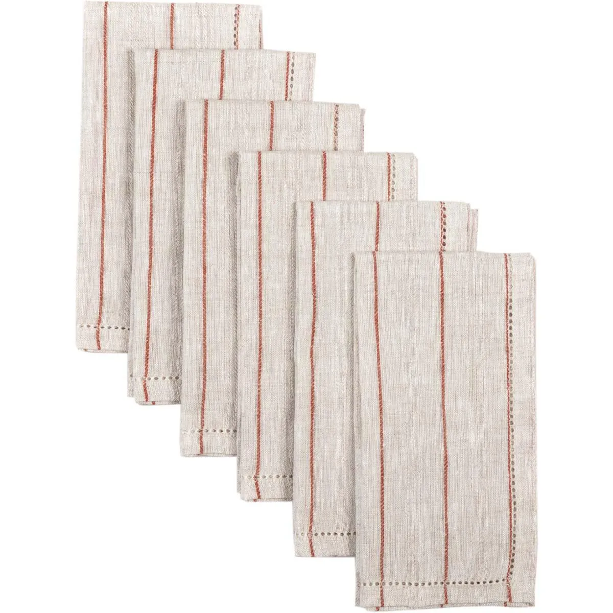 Charley Rust Napkin Set of 6 18x18 VHC Brands