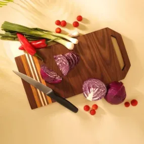 Chopping Board | American Walnut Wood | Smart Design | Smooth Finish | 16"