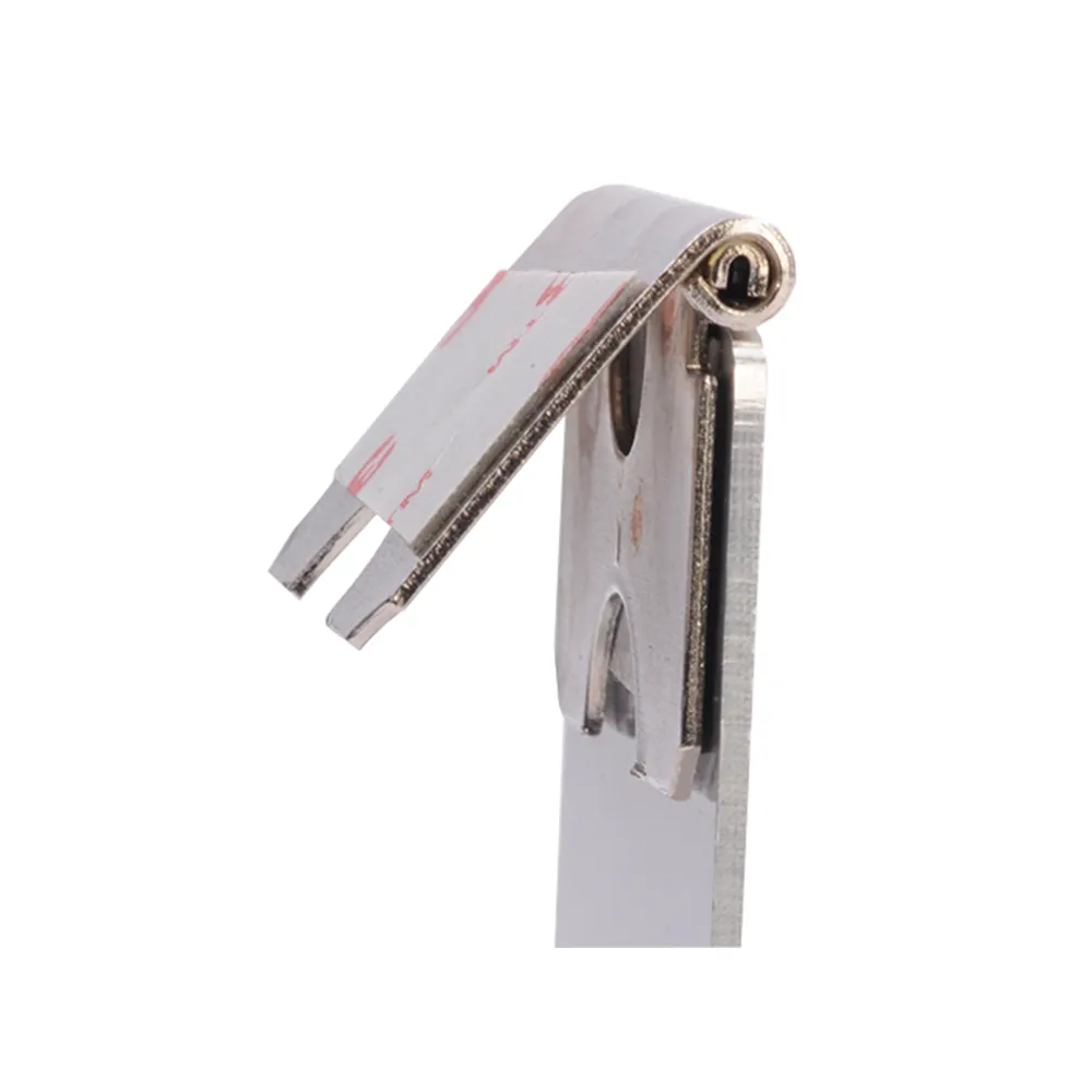 ChromaLuxe 5" x 2" Medium Metal Hinged Raw Aluminium Easel