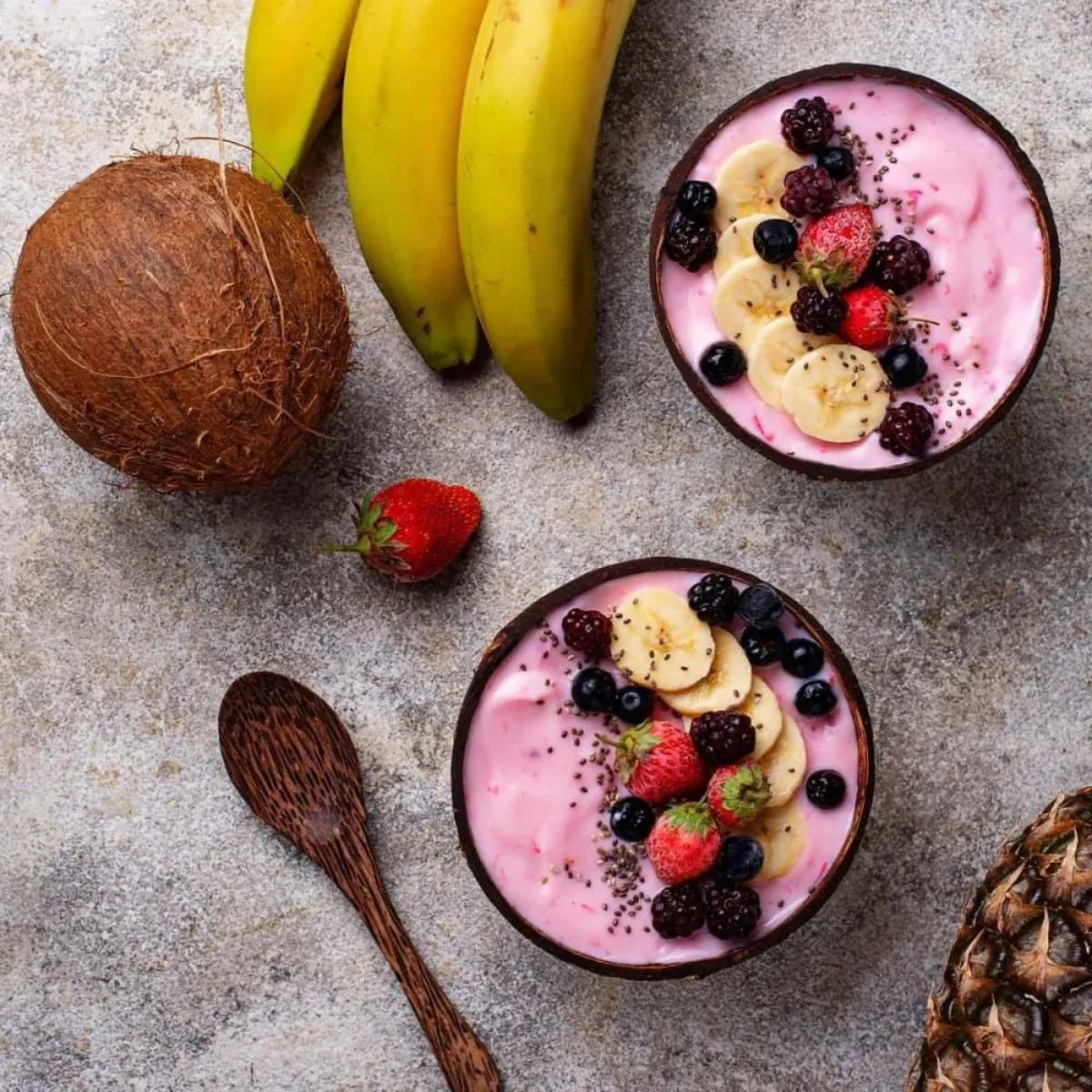 Coconut Shell Bowl With Spoon | Smart and Unique Dinner Ware | Medium Size