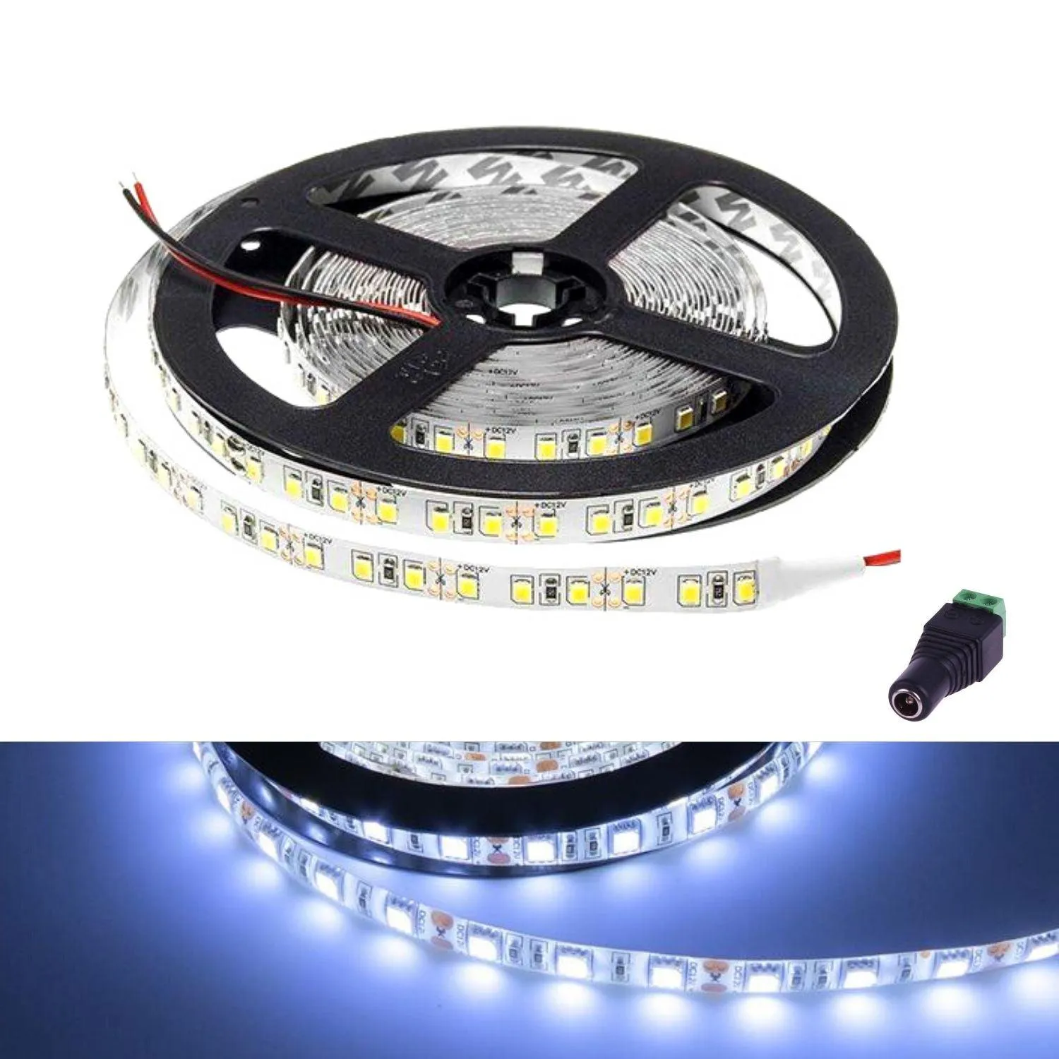 Cool White LED Strip 12V 5050 IP65 Waterproof 60LED/m 5 metre