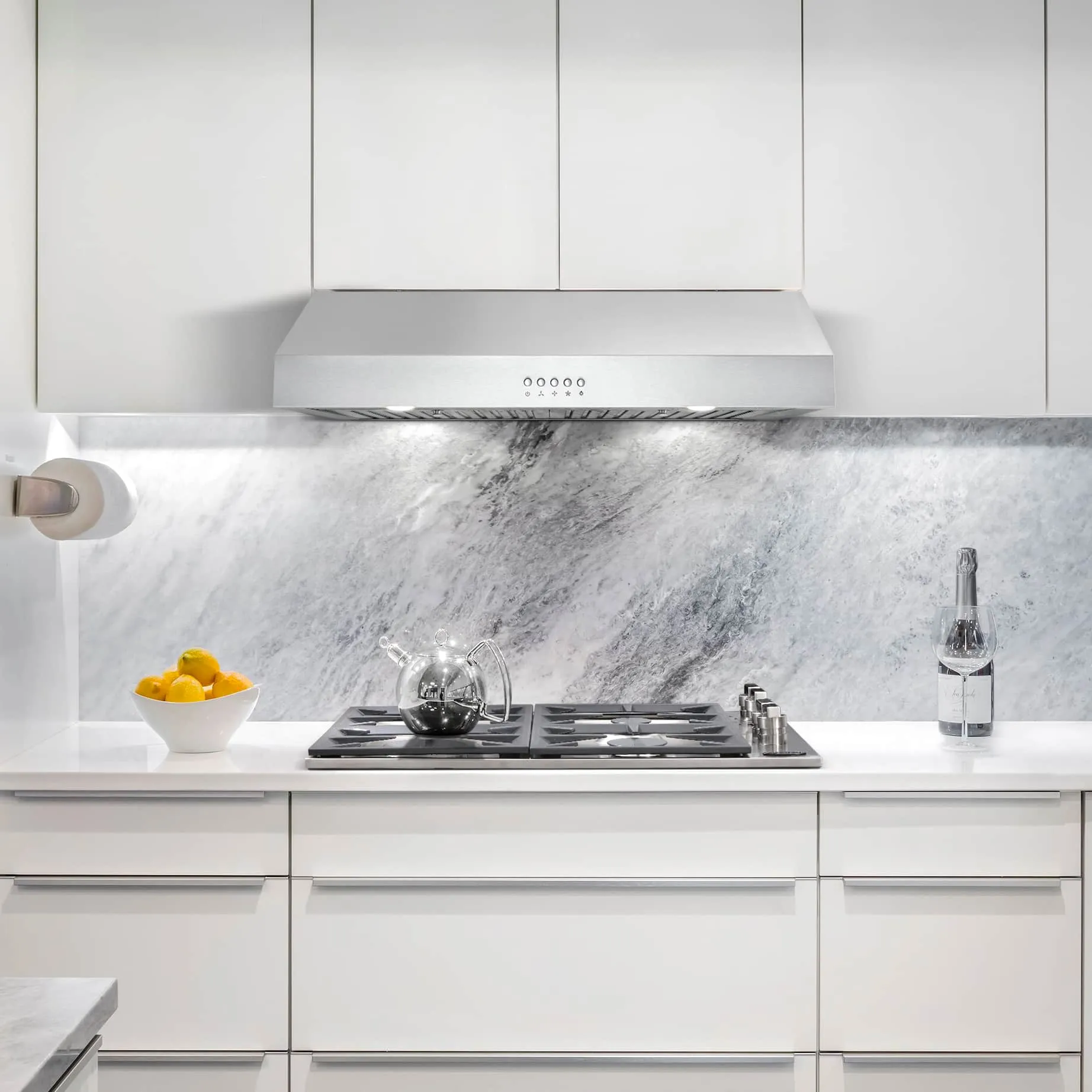 Cosmo 30-Inch 380 CFM Ductless Under Cabinet Range Hood in Stainless Steel (UC30-DL)