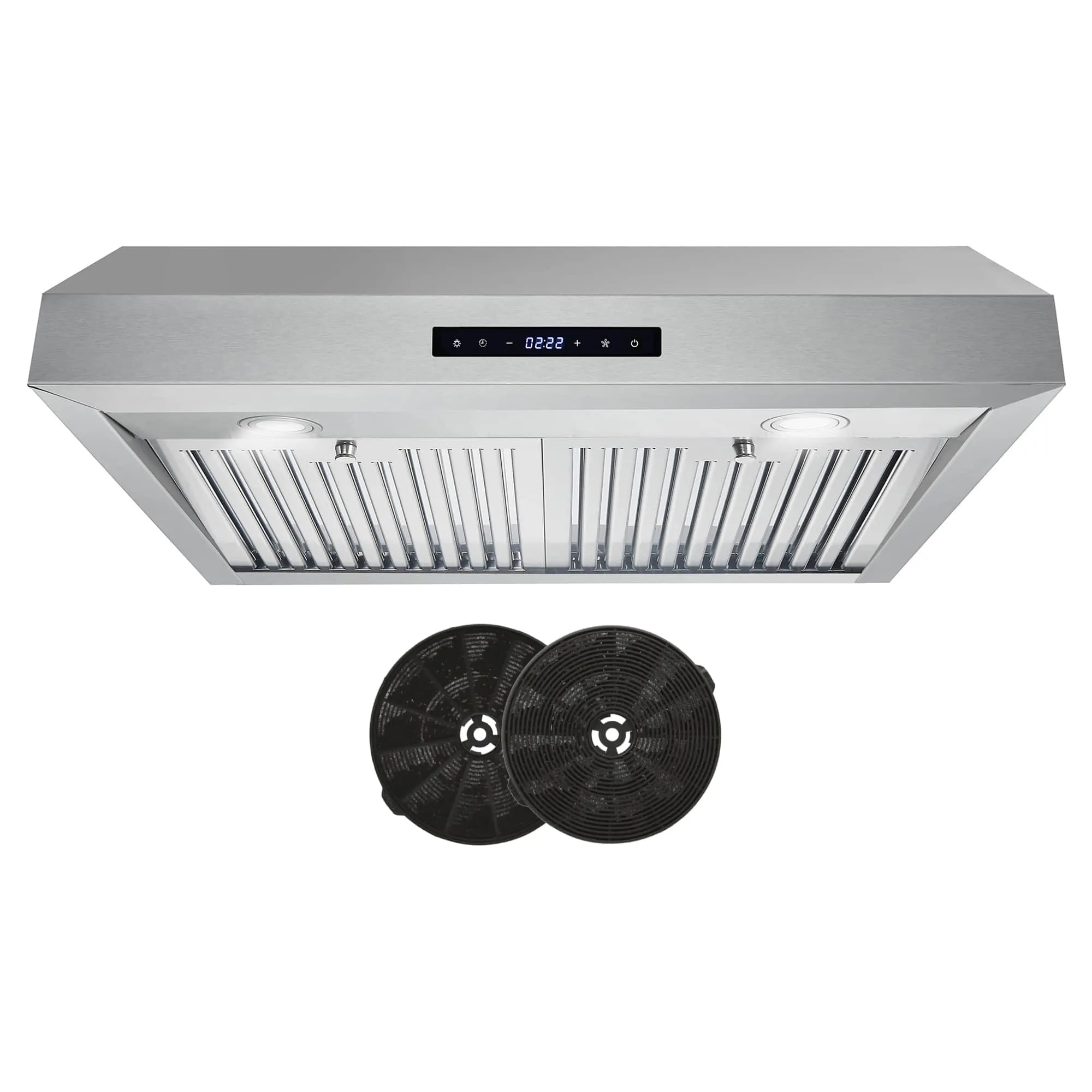 Cosmo 30-Inch 380 CFM Ductless Under Cabinet Range Hood in Stainless Steel (UMC30-DL)