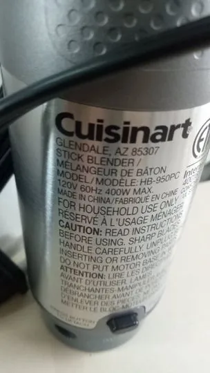 Cuisinart  Smart Stick Variable Speed Hand Blender, Stainless Steel
