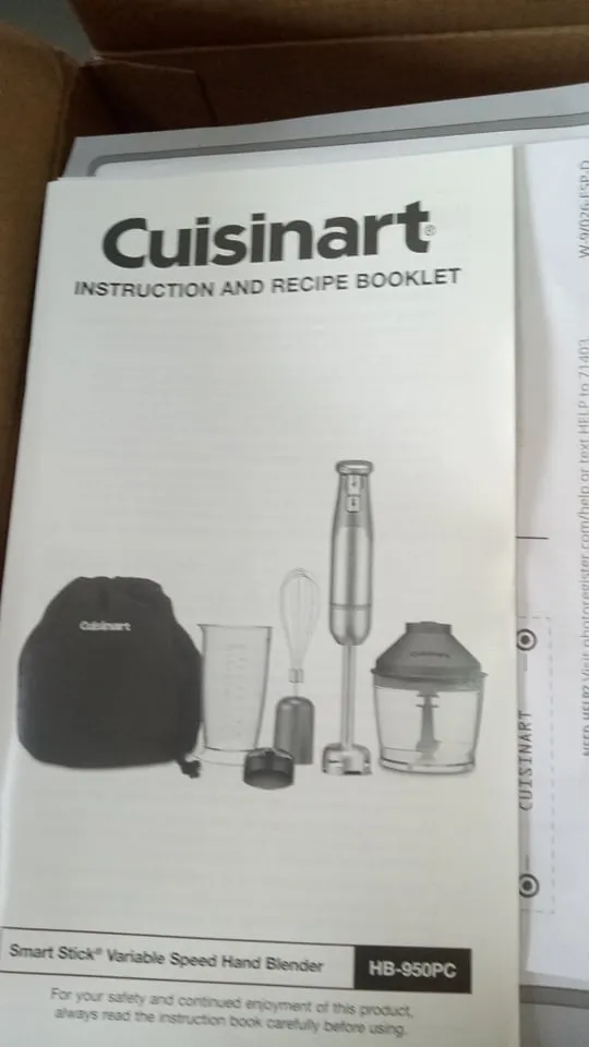 Cuisinart  Smart Stick Variable Speed Hand Blender, Stainless Steel