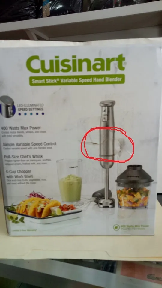 Cuisinart  Smart Stick Variable Speed Hand Blender, Stainless Steel