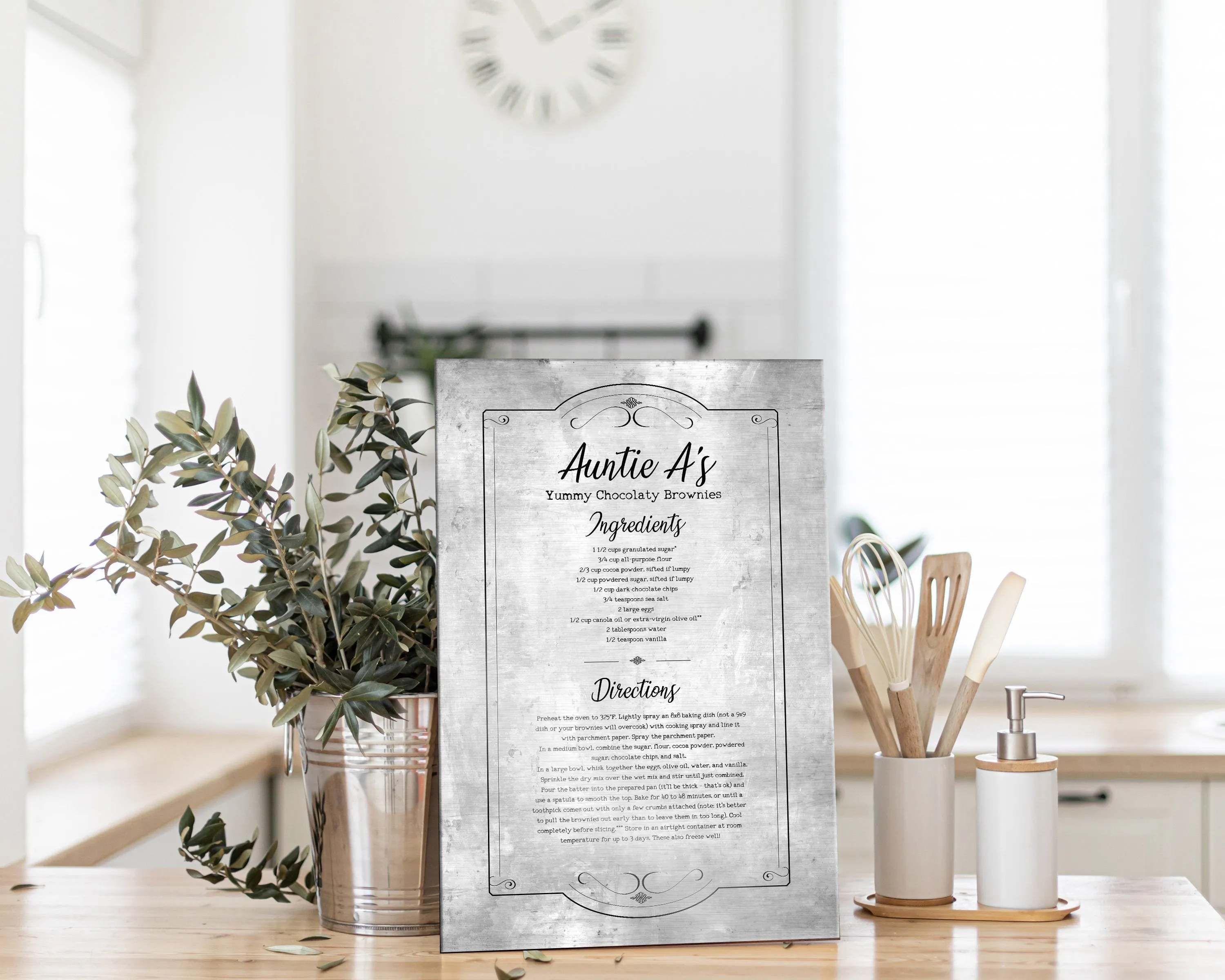 Custom Country Recipe Plaque