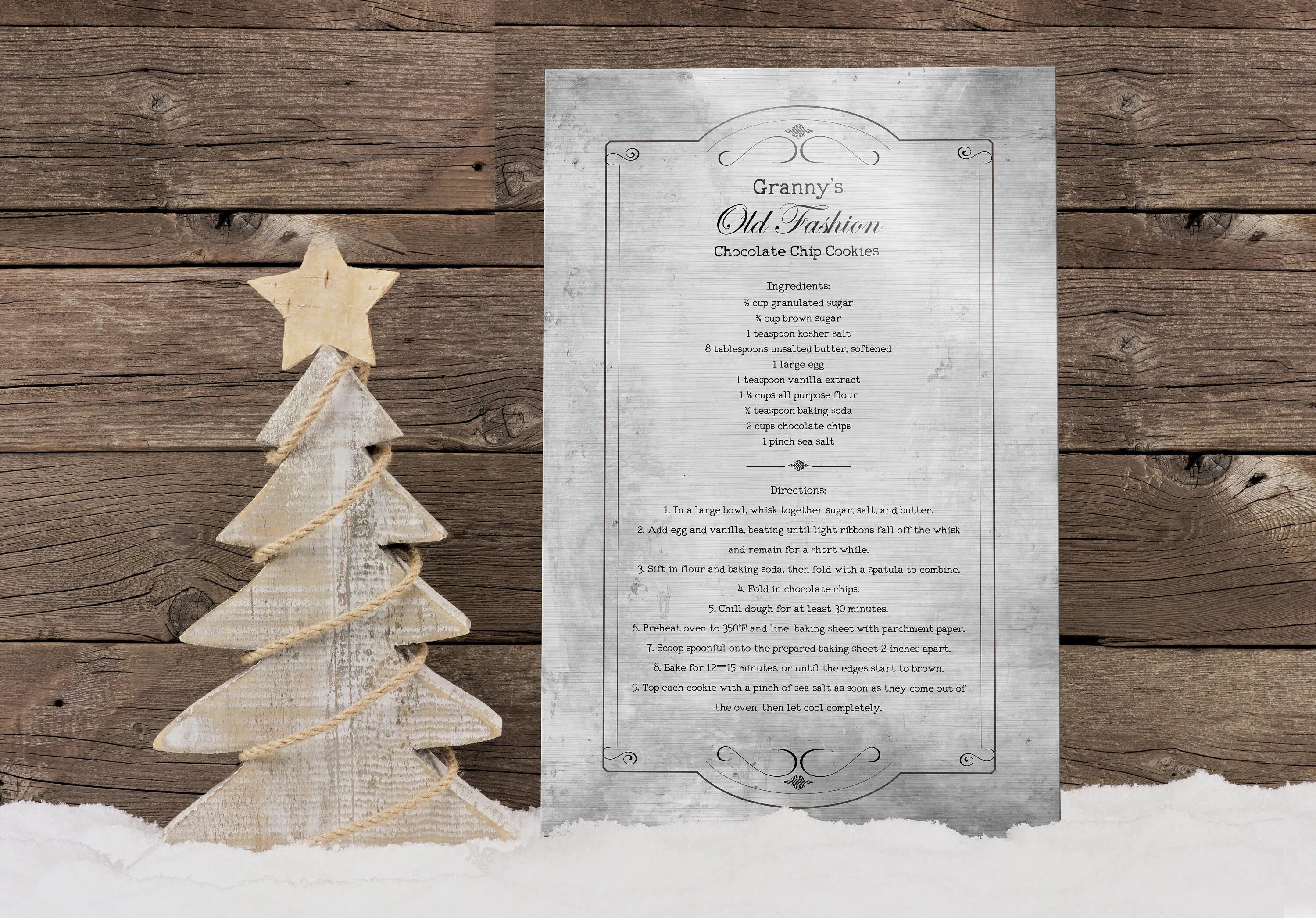 Custom Handwritten Recipe Sign